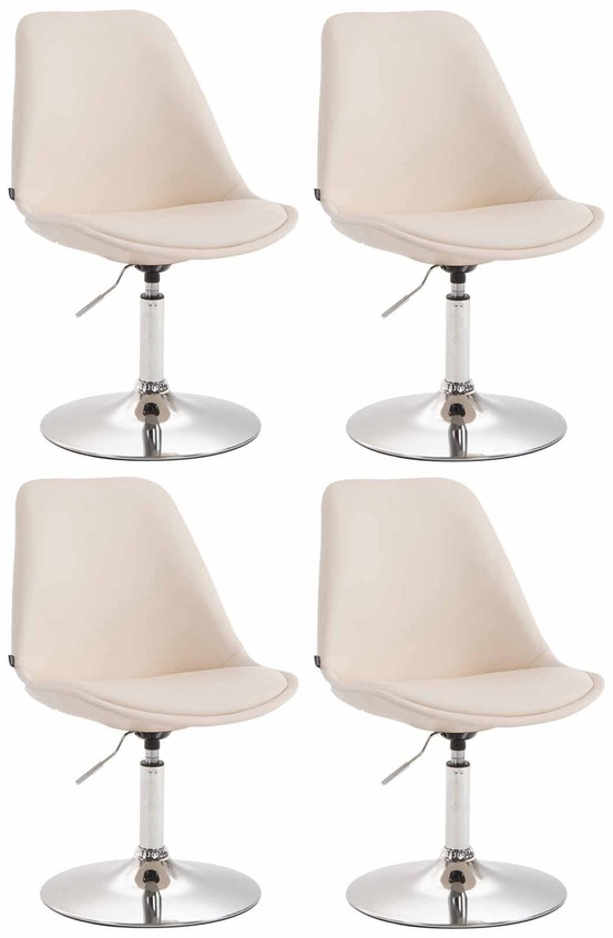 Lot de 4 chaises de salle à manger maverick c simili cuir