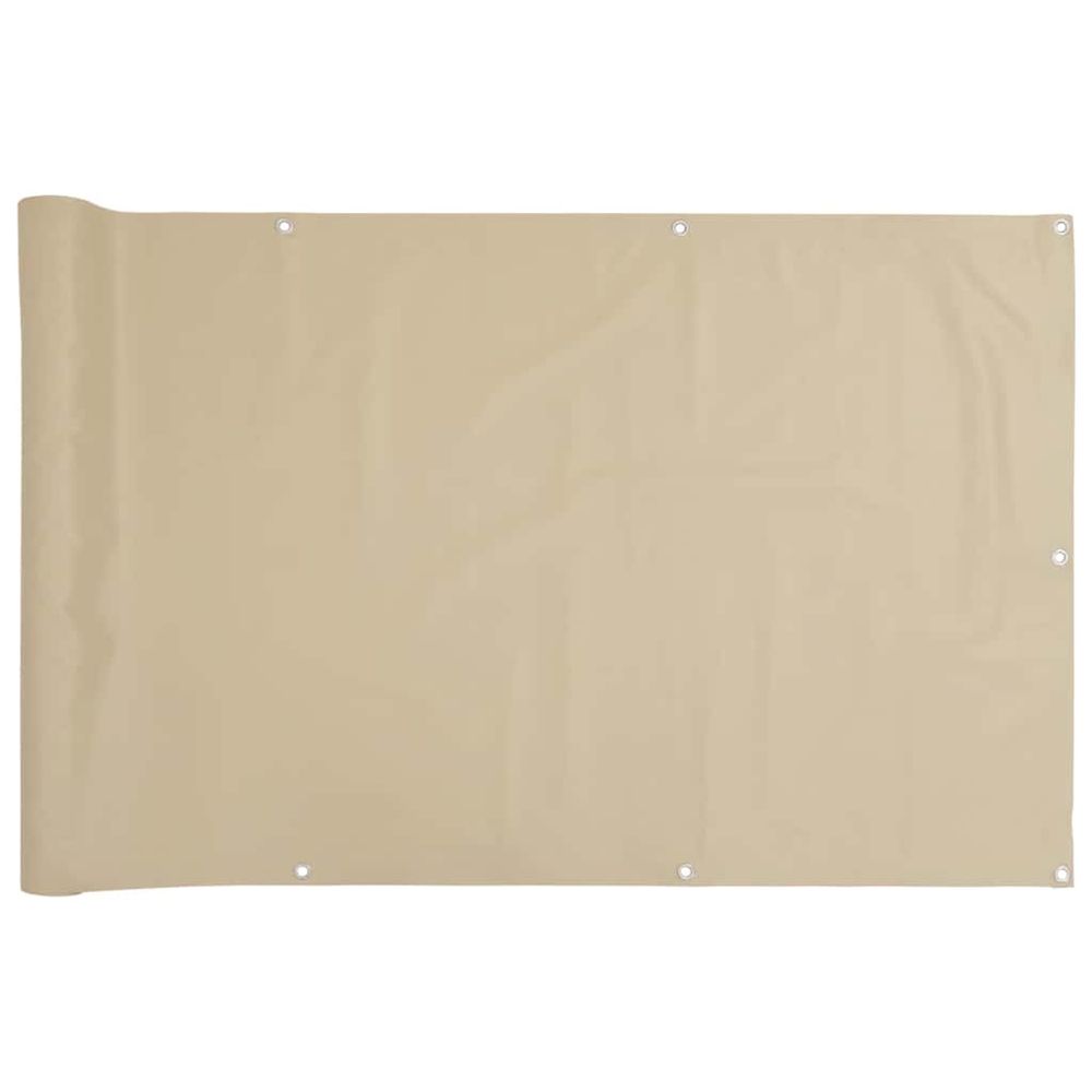 Écran de balcon en tissu oxford 90x400 cm beige