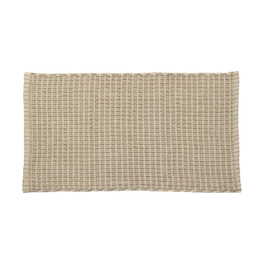 Tapis mimetisme polyester/coton tresse 50x90 cm - beige