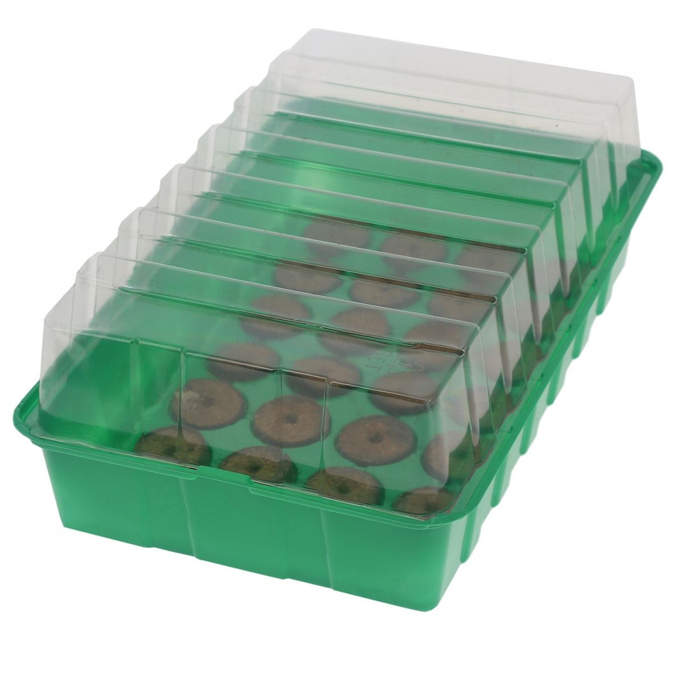 Mini serre non chauffante avec 28 pastilles de coco