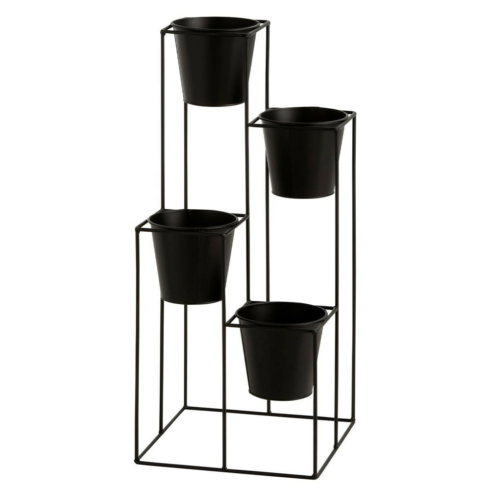 Lot de 4 cache-pots sur pied 