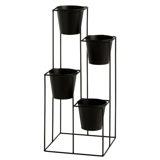 Lot de 4 cache-pots sur pied