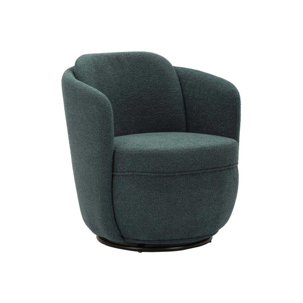 Fauteuil en tissu torino 70 x 72 x 75 cm bleu vert