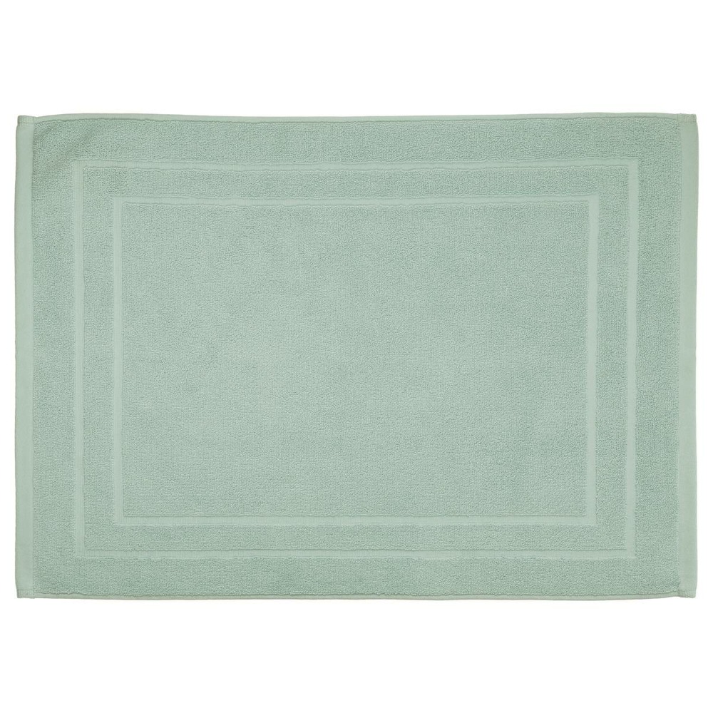 Tapis de bain - coton - vert céladon - 50x70 cm