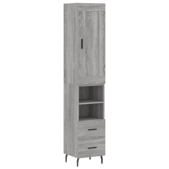 Buffet bahut commode armoire meuble de rangement organisateur cuisine salle de séjour salon haut sonoma 34,5 x 34 x 180 cm bo