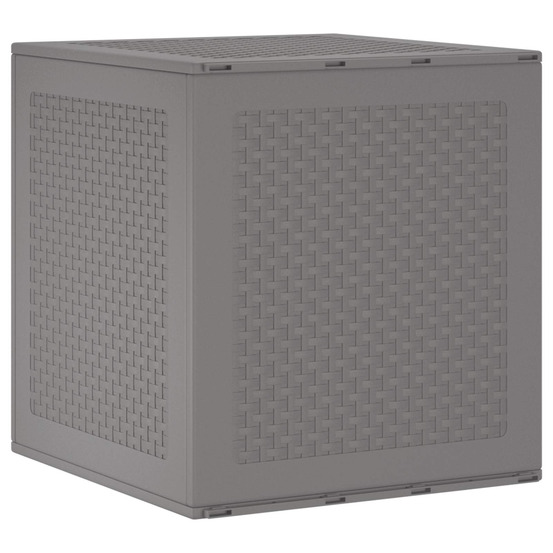 Boîte de rangement gris clair 55 x 53 x 57 cm polypropylène