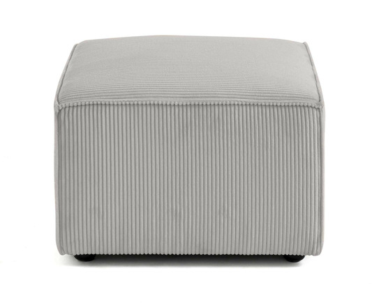 Arty - pouf d'appoint - en velours côtelé