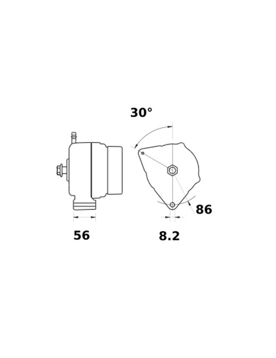 Alternateur ia0670 same 14v 70a génératrice clim/chauffage -