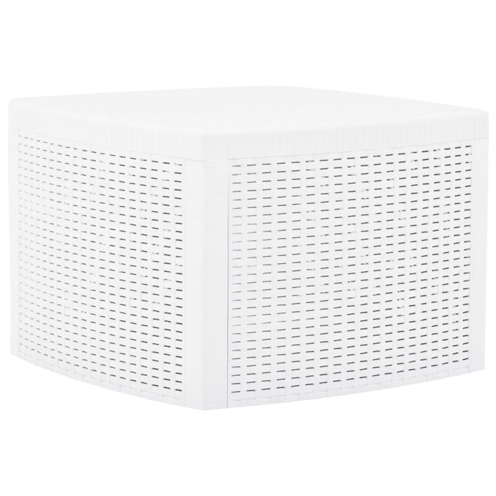vidaXL Table d'appoint Blanc 54x54x36,5 cm