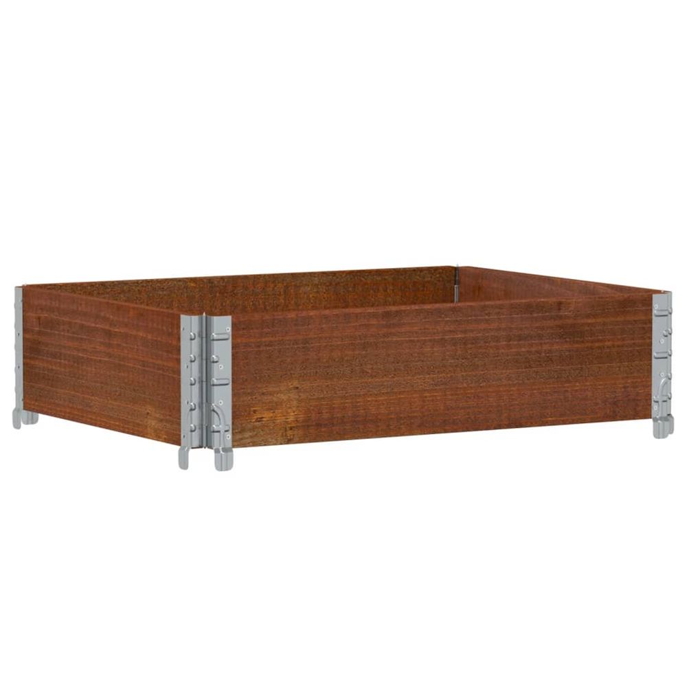 Jardinière d'extérieur marron 80x60 cm bois massif de pin