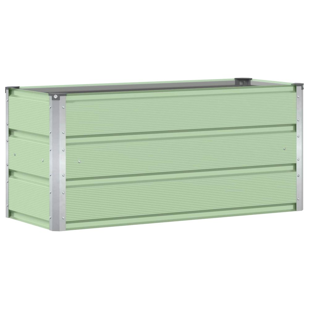 Jardinière vert 100 x 40 x 45 cm acier