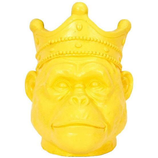 Cache-pot orang-outan en magnésia 38.5 x 38 x 29.5 cm