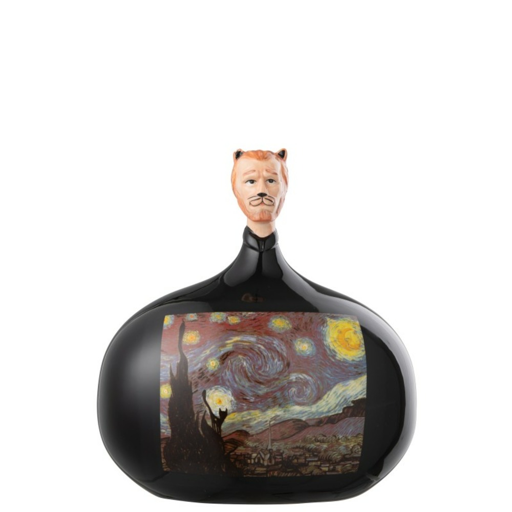 Figurine les chartistes en poterie multicolore 20x15.5x22 cm