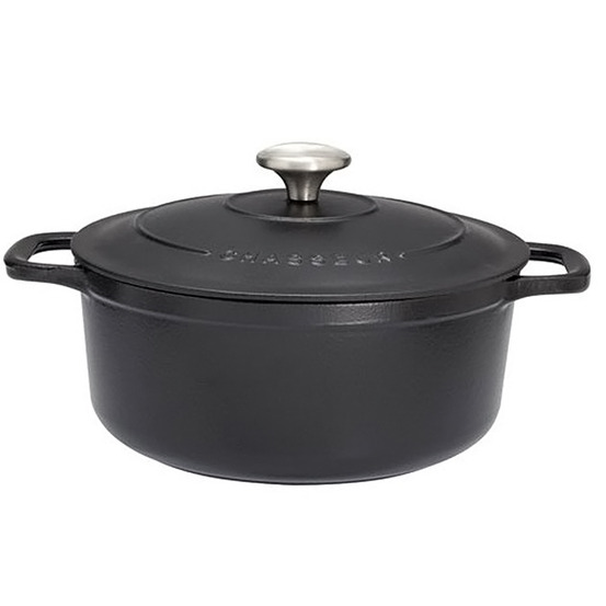 Cocotte ronde en fonte émaillée 32cm noir - puc473201