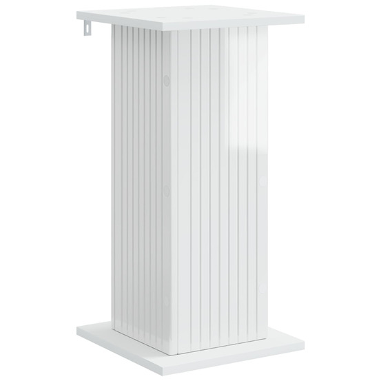 Support de plante blanc brillant 30,5 x 30 x 60,5 cm
