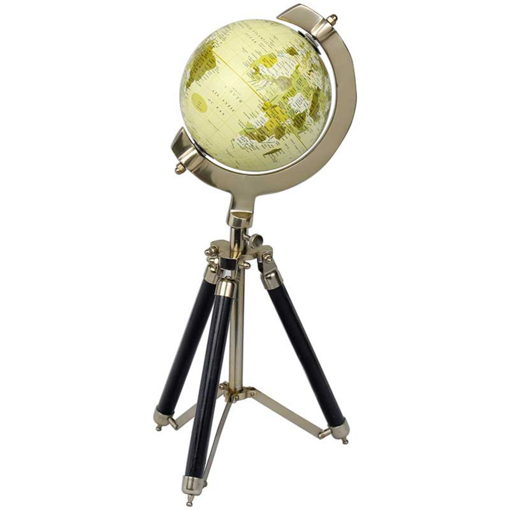 Globe terrestre déco sur pieds 15x13x39cm