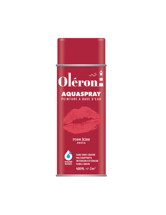 Aquaspray oléron rose kiss satiné peinture de marquage temporaire à base d'eau - technima