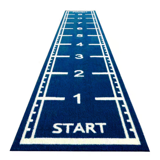 Gazon artificiel sprinttrack - 10 x 2 mètres - bleu - 17 mm