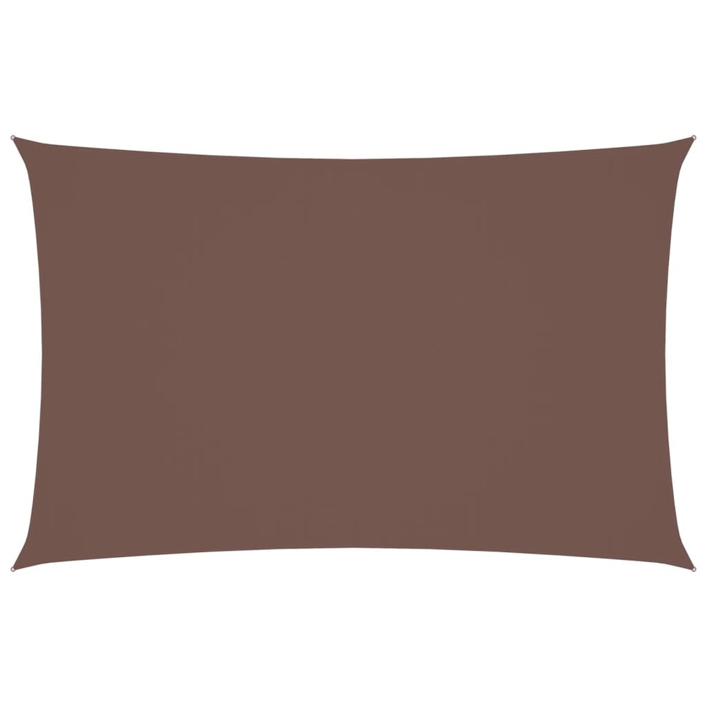 Voile de parasol tissu oxford rectangulaire 2x4,5 m marron