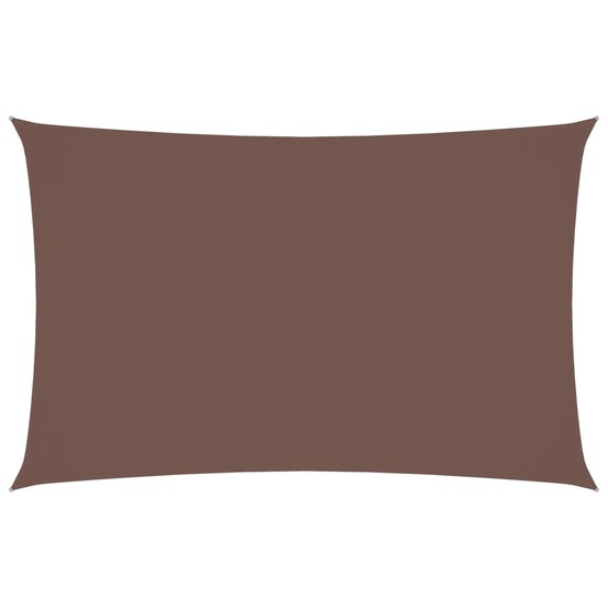 Voile de parasol tissu oxford rectangulaire 2x4,5 m marron