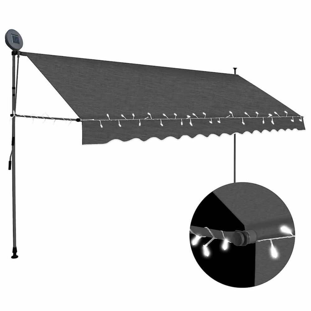 Store manuel rÃ©tractable avec LED 350