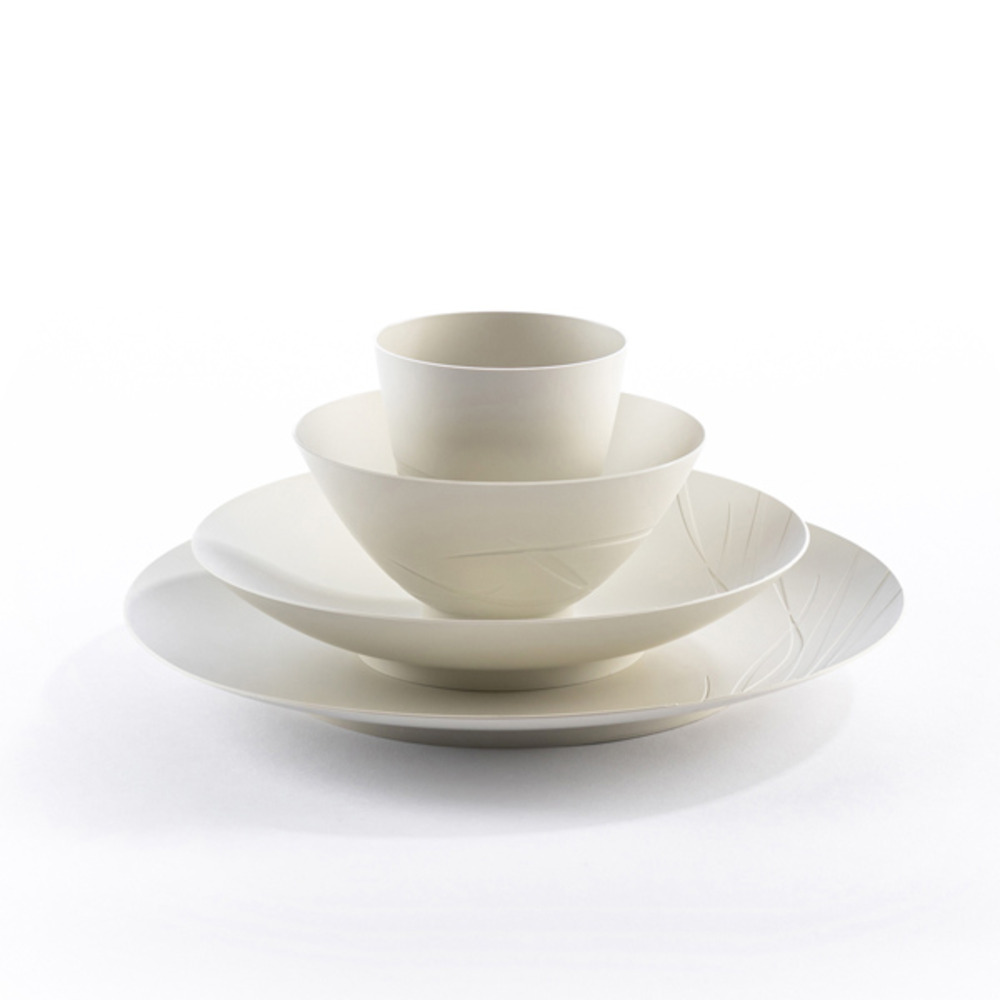 Set 8 pièces vaisselle naturelle Gris Pierre