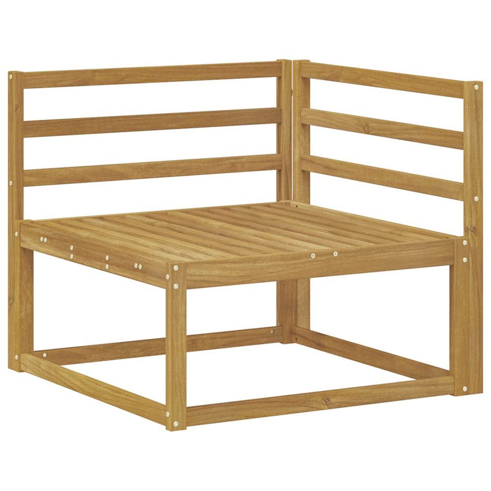 Canapé d'angle extérieur blanc 83 x 83 x 73 cm