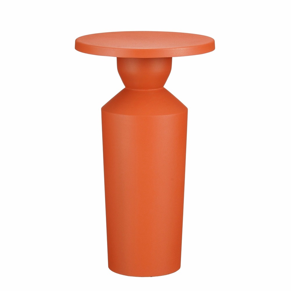 Mica decorations - table d'appoint en métal orange h51