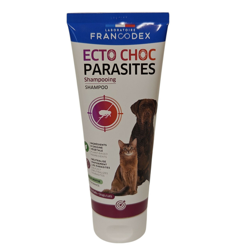 Shampooing ecto choc parasites 200ml pour chiens et chats