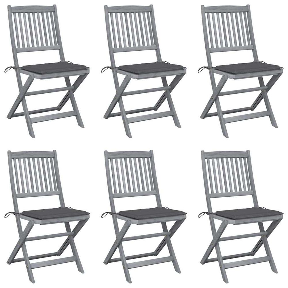 Chaises pliables d'extÃ©rieur 6 pcs