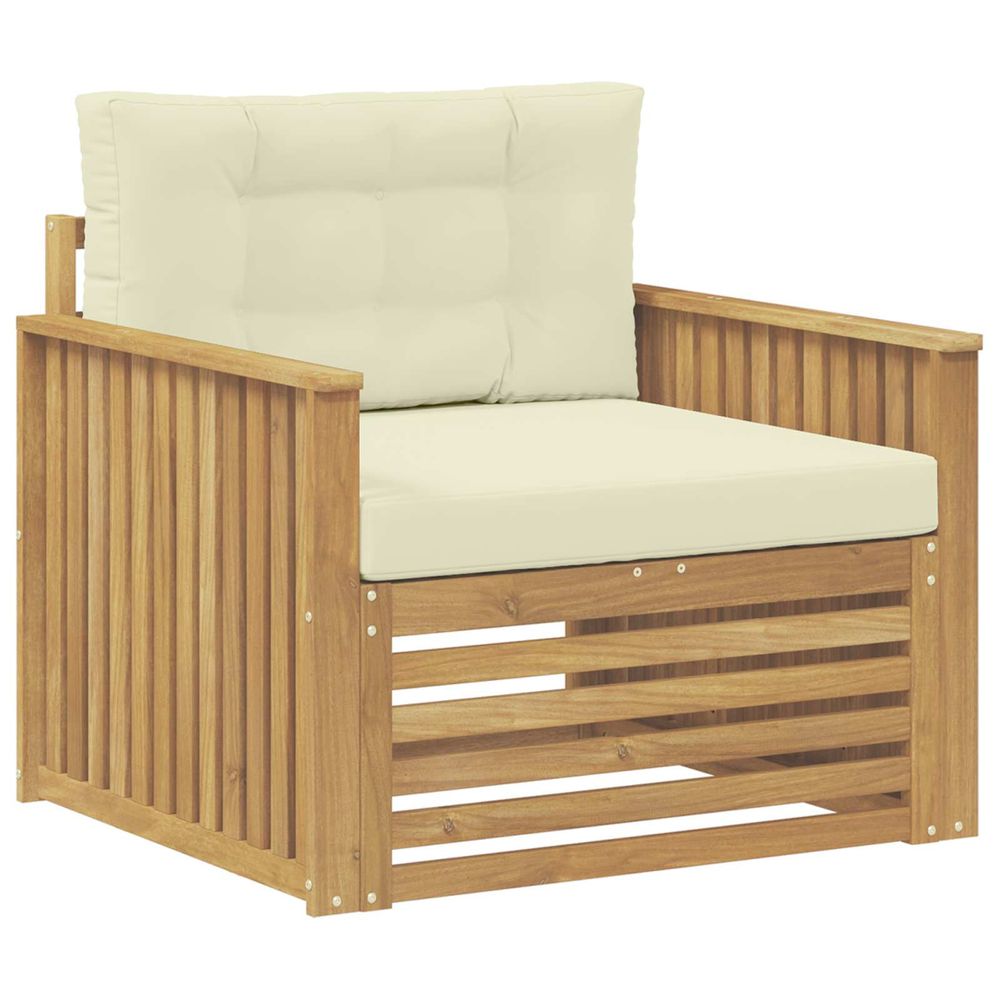 Canapé d’extérieur polyester blanc