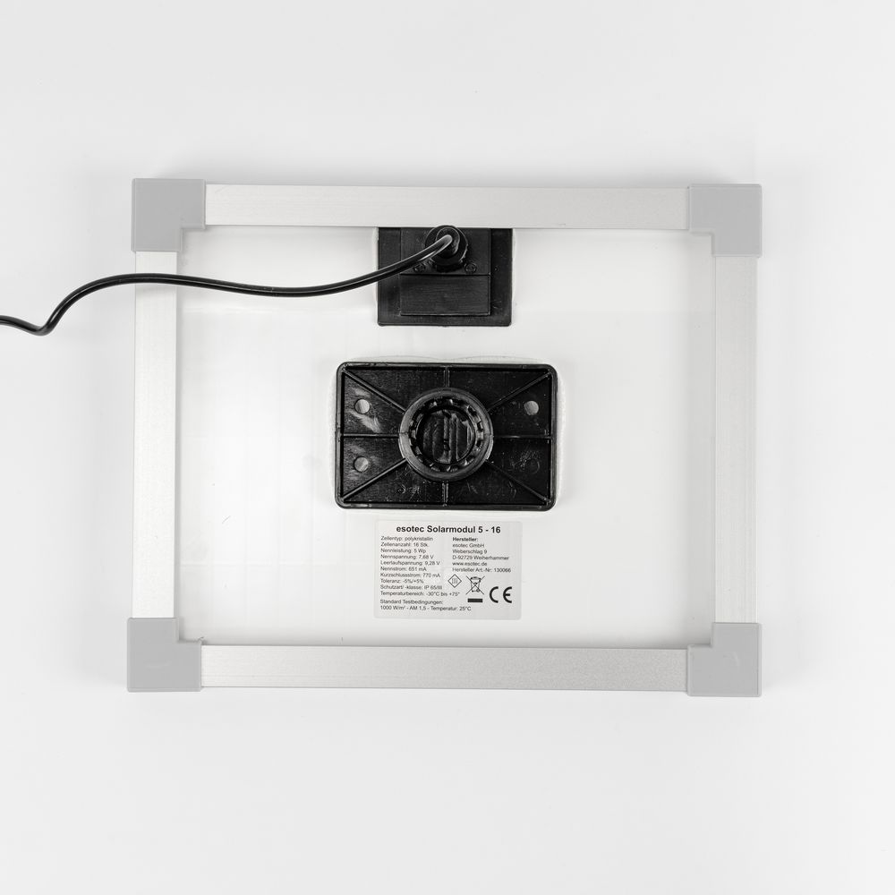STILISTA Pompa Solare 5 W, Altezza di mandata Fino a 120 cm, Portata Fino a 450 l/h