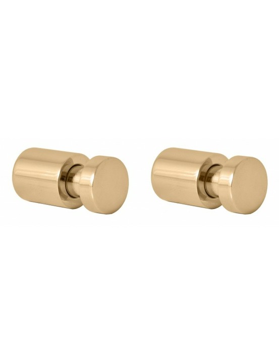Lot de 2 patères colorado en laiton doré 3cm x 1,6cm