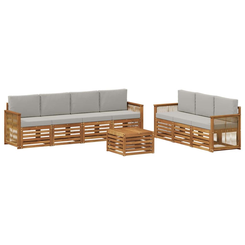 Ensembles de canapés 8 pc bois d'acacia massif