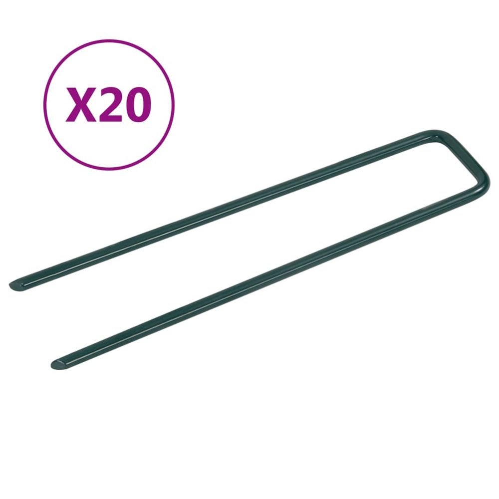 Clous pour gazon artificiel 20 pcs forme de u fer