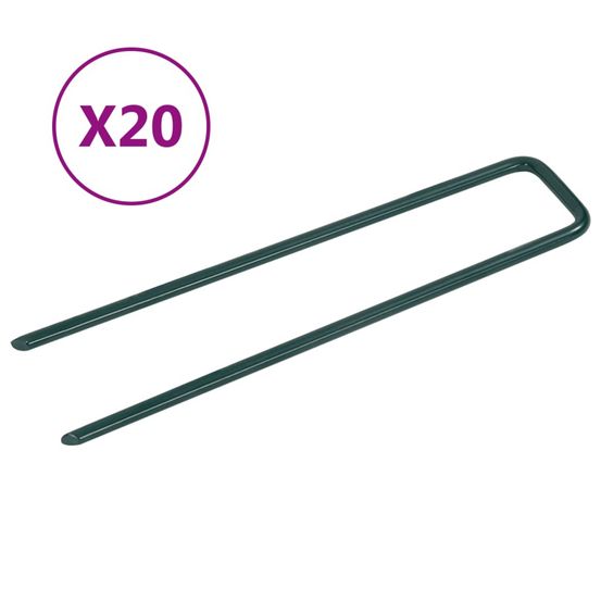 Clous pour gazon artificiel 20 pcs forme de u fer