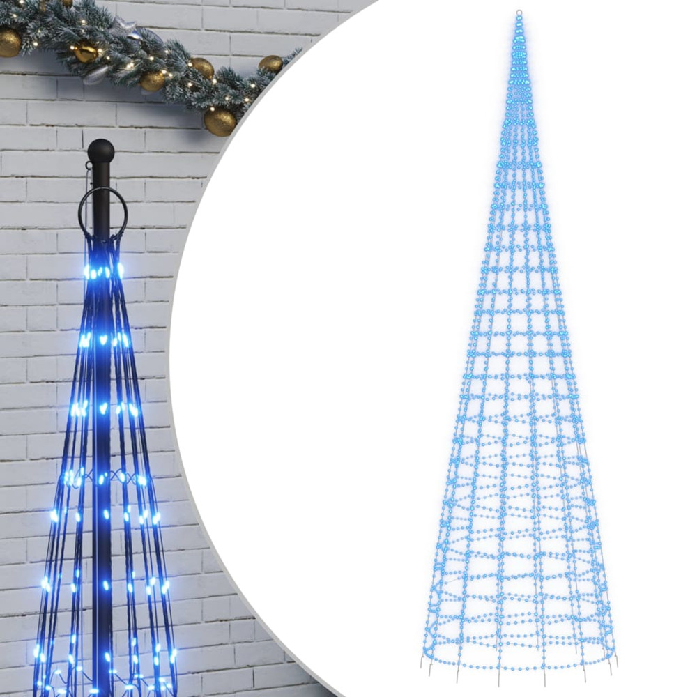 Sapin de noël à led 3000 led bleu 800 cm