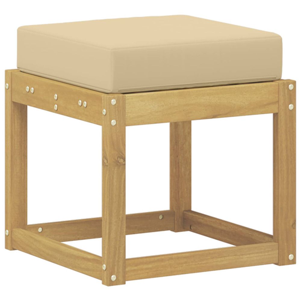 Banc de jardin bois d'acacia massif blanc