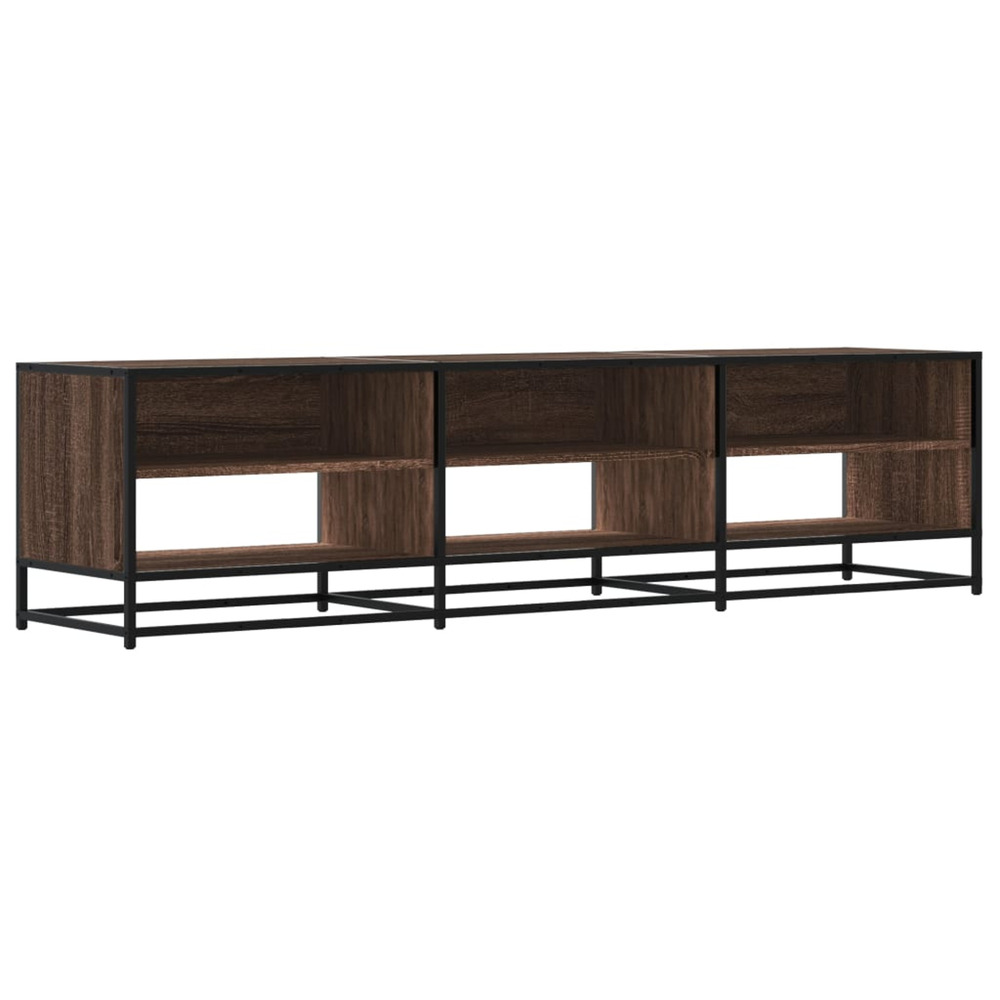 Meuble tv chêne marron 180x40x46 cm bois d'ingénierie