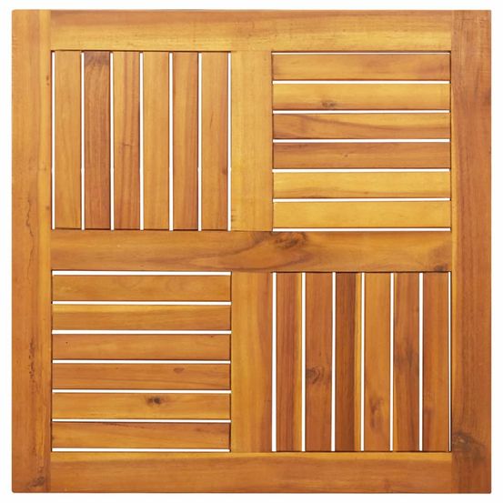 Dessus de table 70x70x2 cm carré bois massif d'acacia