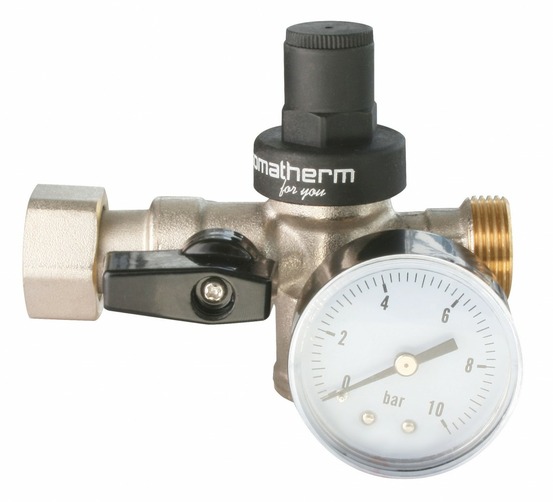 Réducteur de pression réducteur de pression 3-en-1 20 x 27 + manomètre