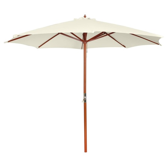 Parasol 300x258 cm blanc sable