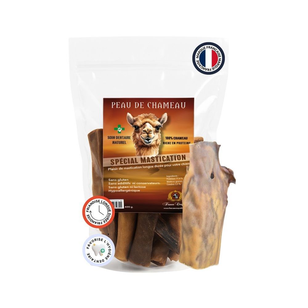 France croquettes friandise pour chien peaux de chameau - 400 g