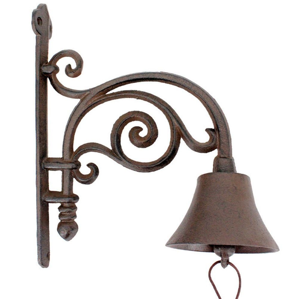 Cloche carillon en fonte 25x12x28cm