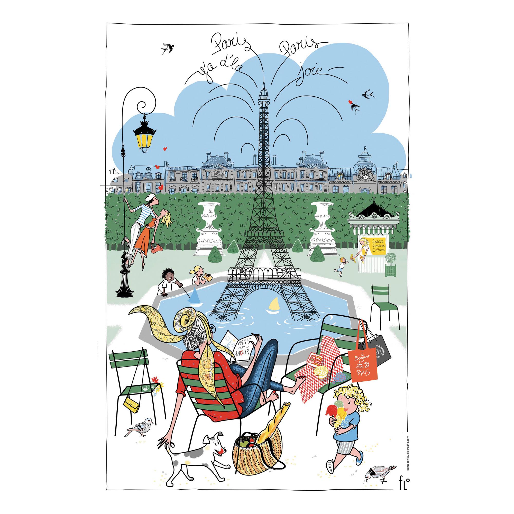 Torchon les jardins parisiens