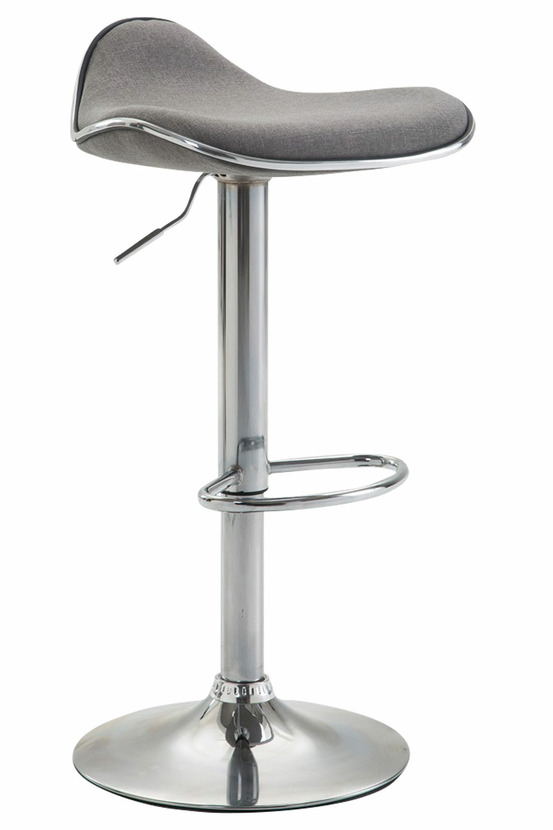 Tabouret de bar shanghai tissu chrome