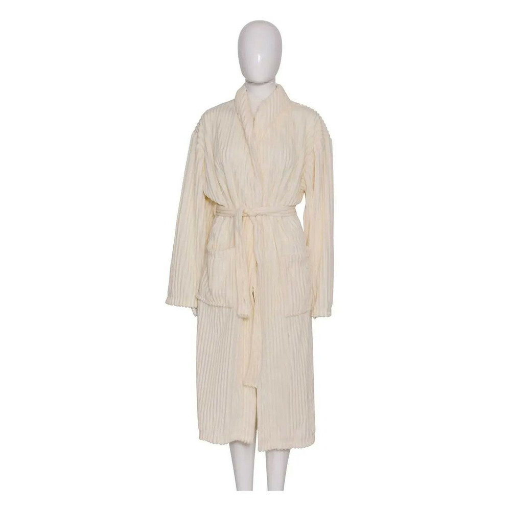 Peignoir flanelle en velours côtelé 