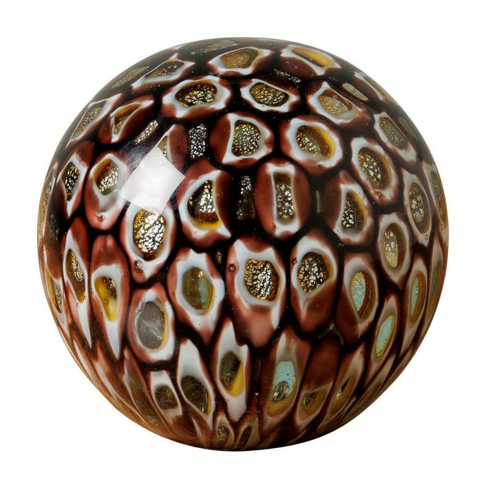 Sulfure verre boule nymphéa 9x9cm