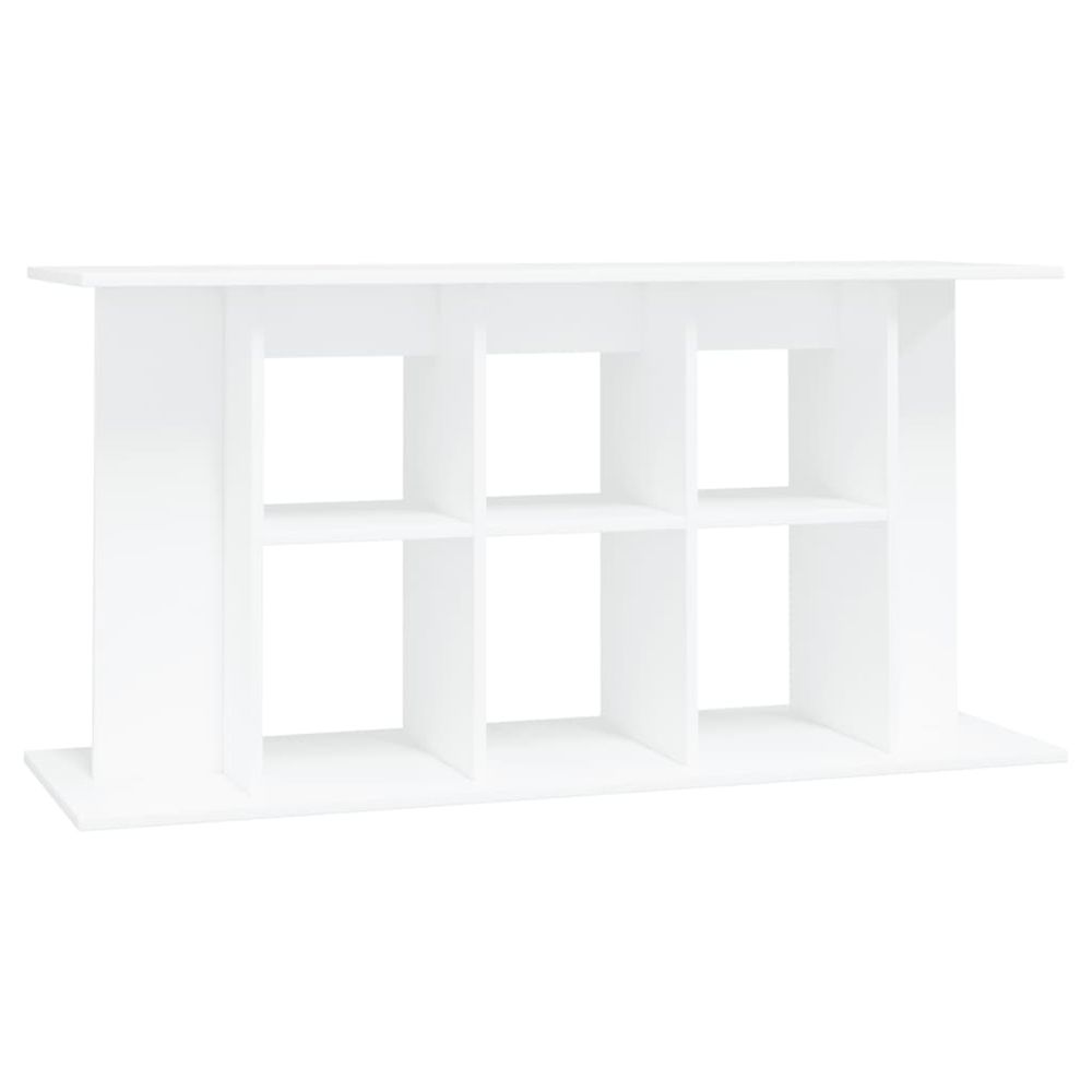 Support pour aquarium blanc 120x40x60 cm bois d'ingénierie