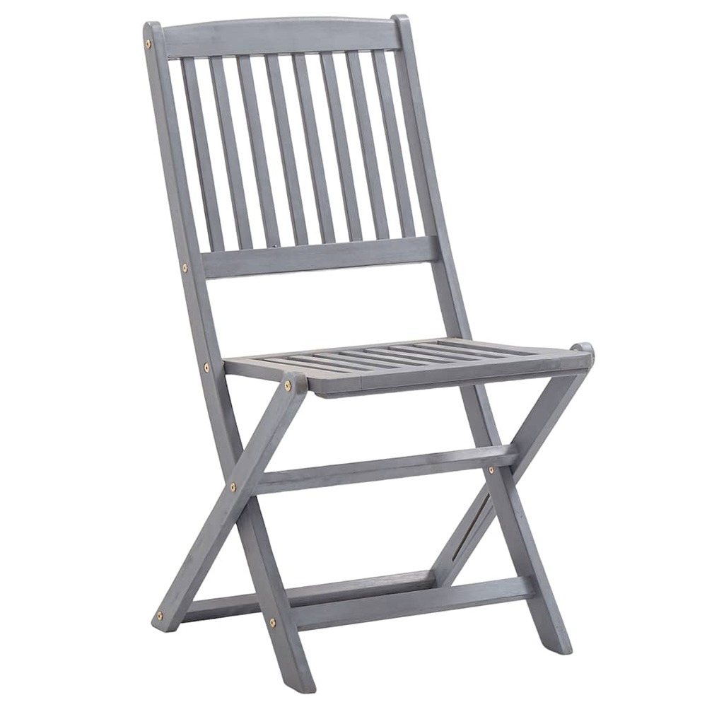 Chaises pliables d'extérieur lot de 4 bois d'acacia solide